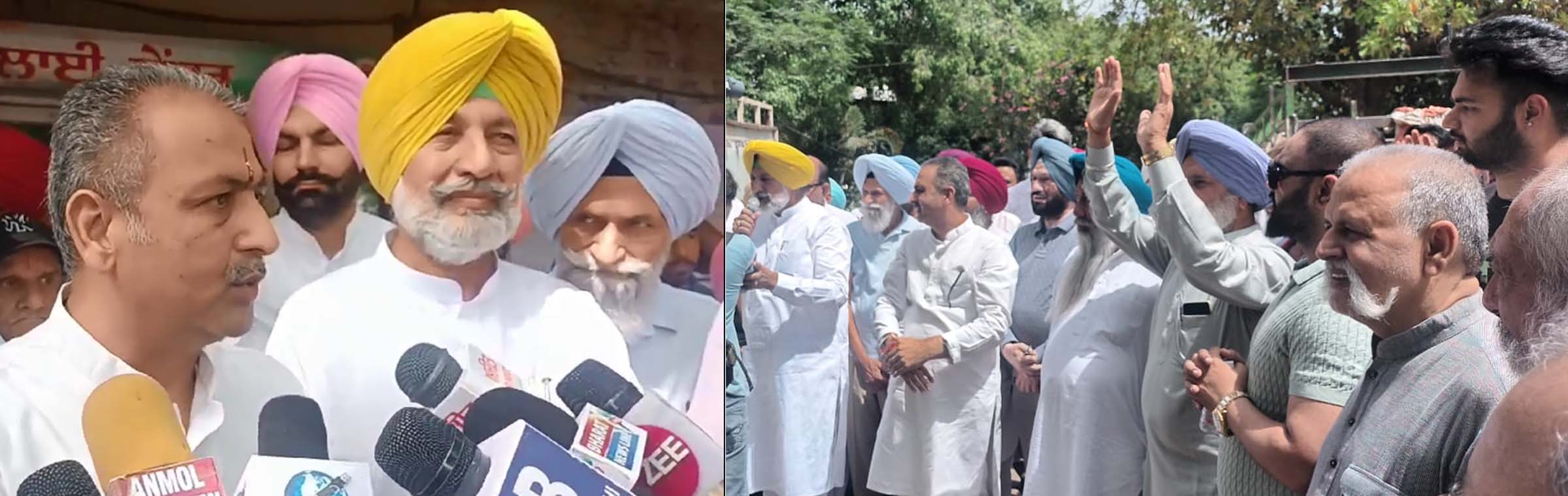 Congress candidate Vijayinder Singla organized a road show
